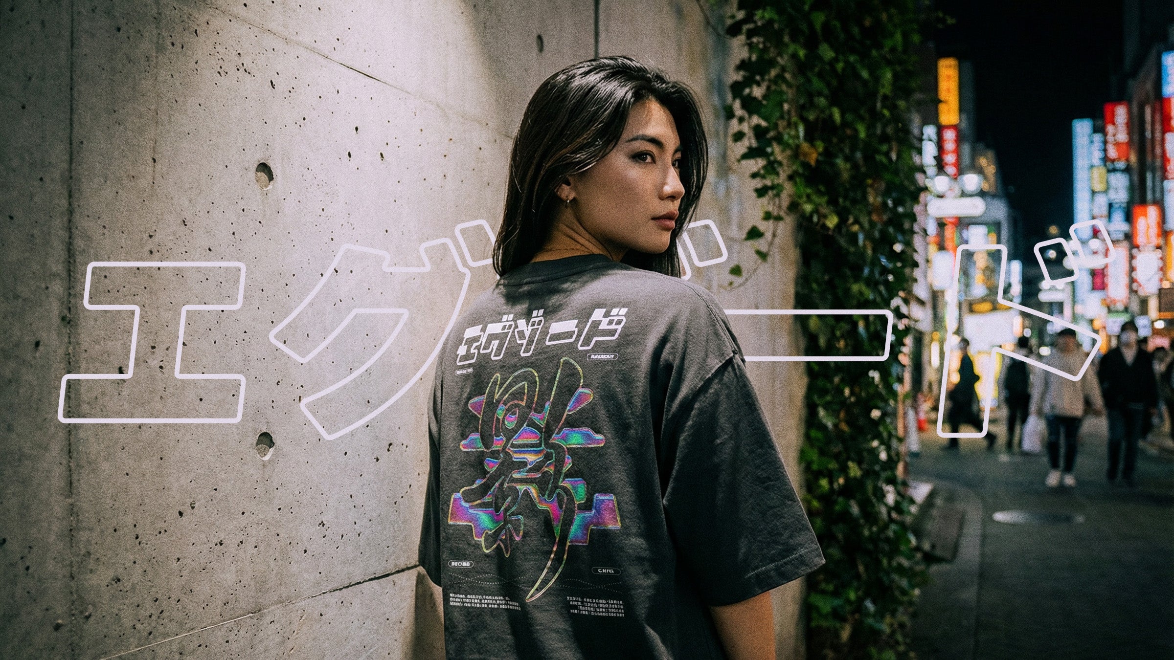 photo shooting outside japanese girl